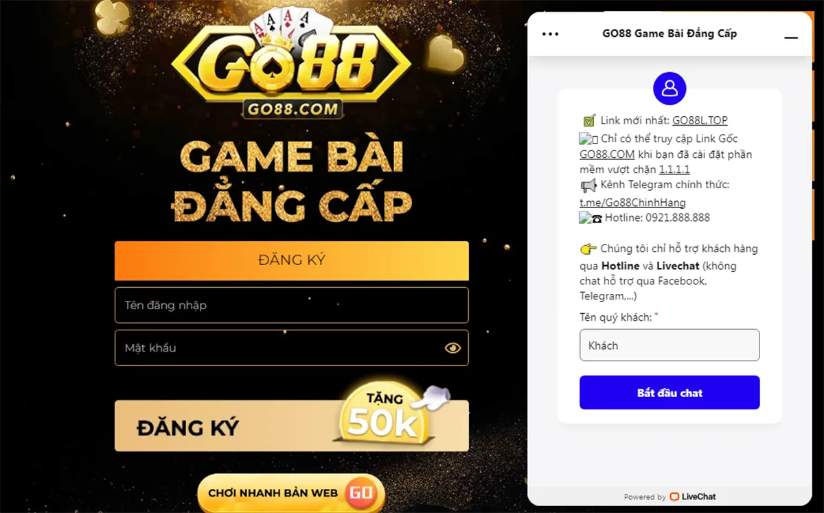 Luật chơi thú vị tại game bài đổi thưởng go 88